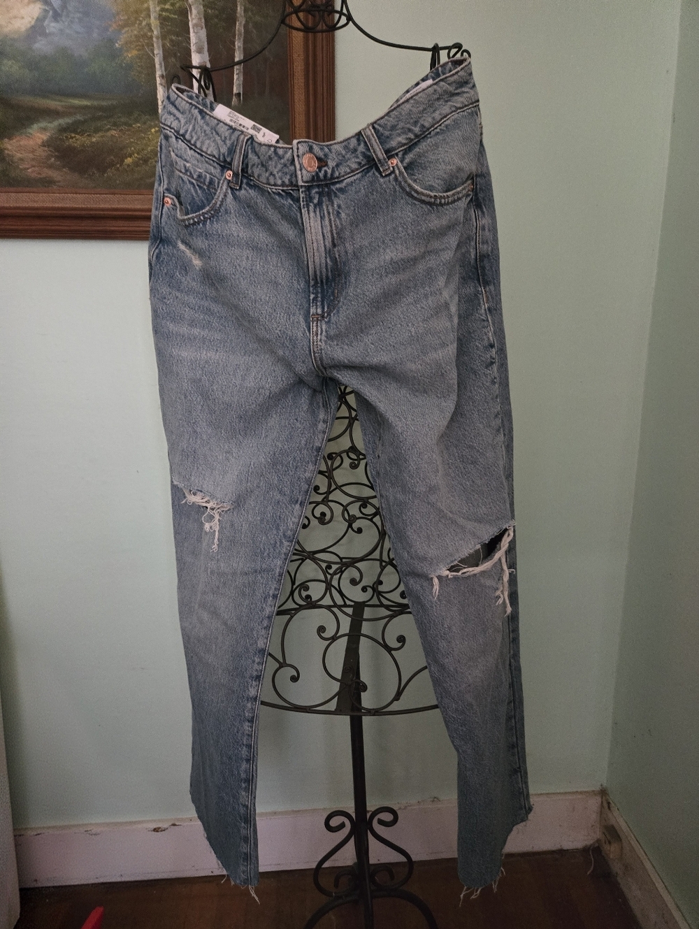NWT Garage Denim Slouchy Jean Mila Blue 29